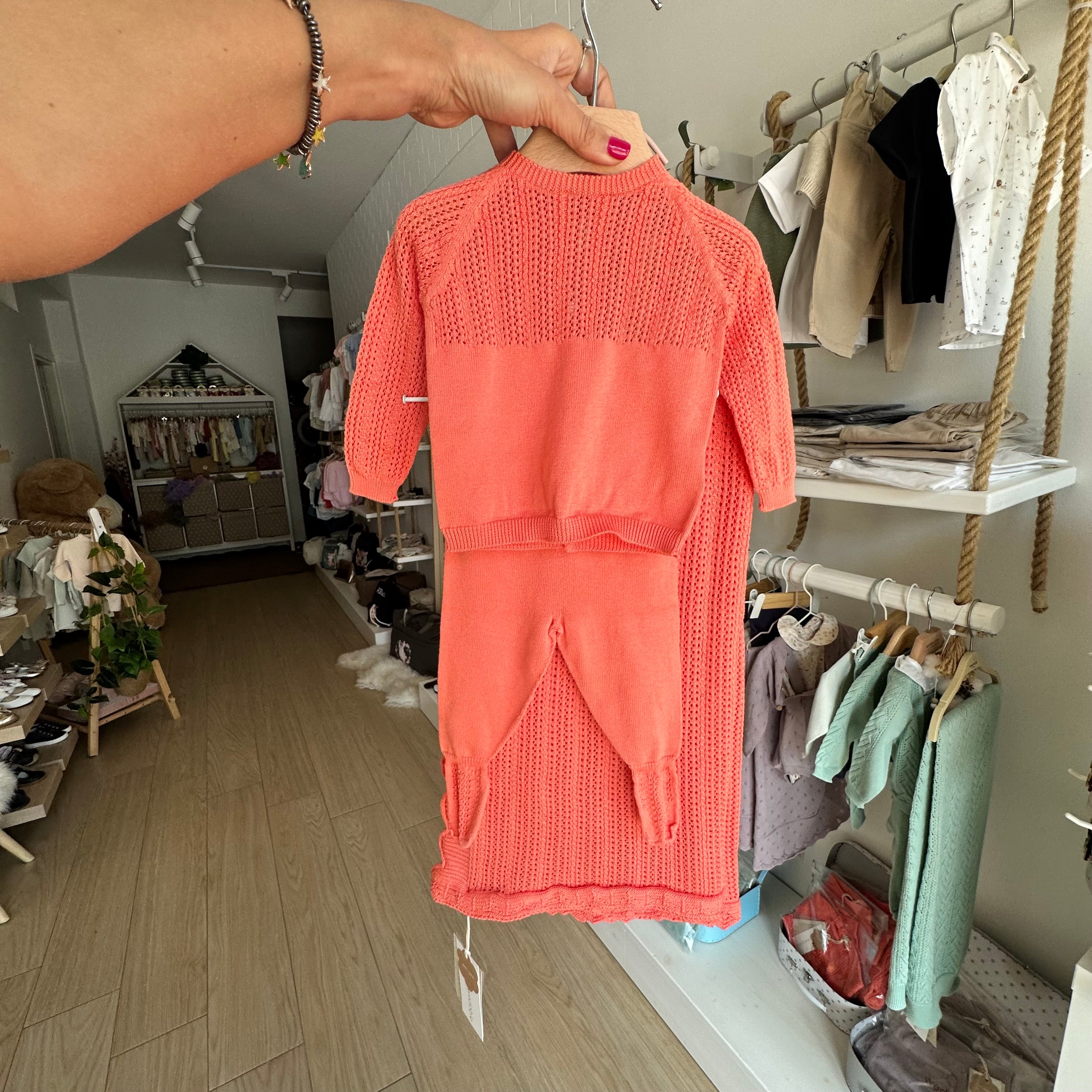 Copertina in Cotone Biologico Coral – A GRACEFUL SUMMER - Be Brave Boutique
