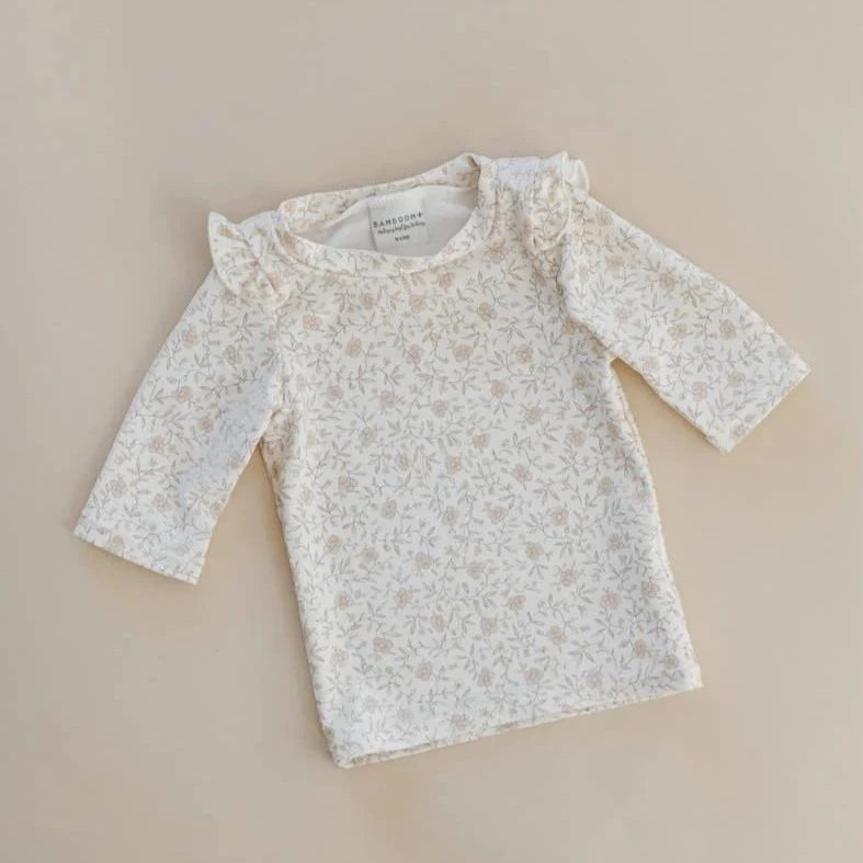 T-shirt Mare Maniche 3/4 UV50+- Bimba - FLOWER CREAM 244 - Be Brave Boutique