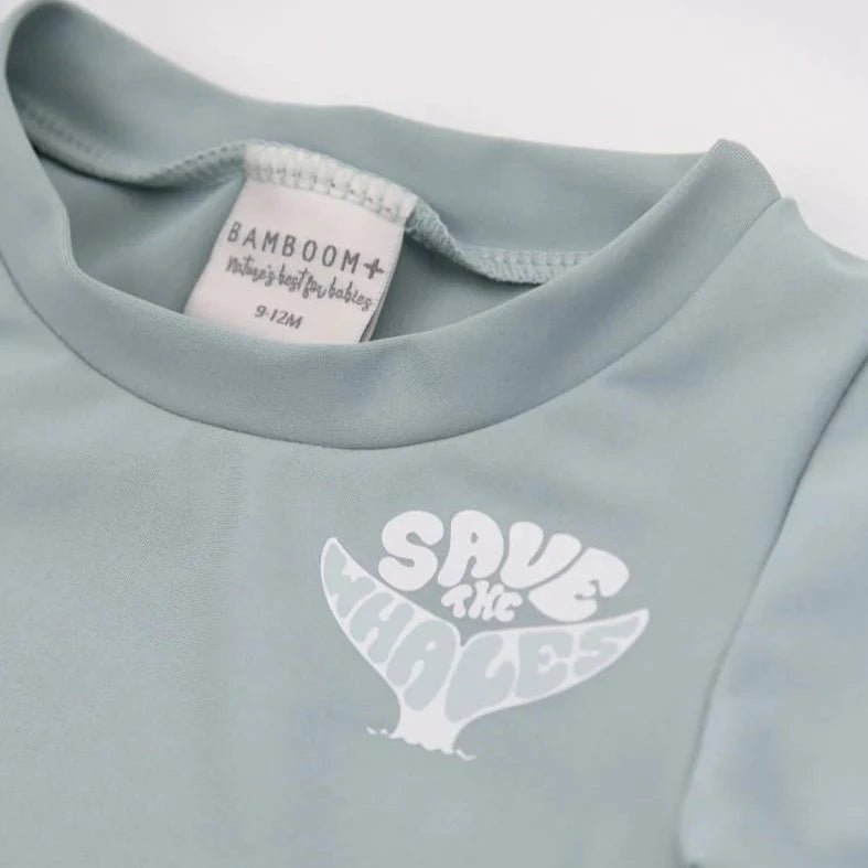 T-shirt Mare Maniche 3/4 UV50+ - Bimbo - LOGO SAFE THE WHALE 239 - Be Brave Boutique