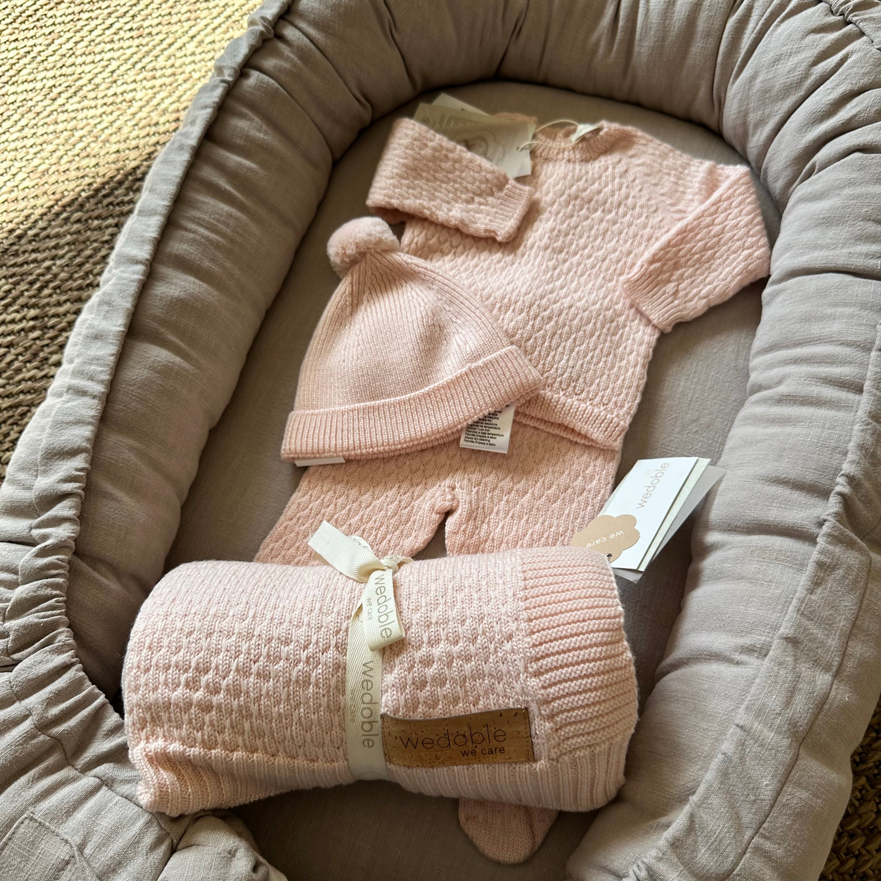 Completo COSY in lana merino – maglia e pantaloni con piedini per neonati - Be Brave Boutique