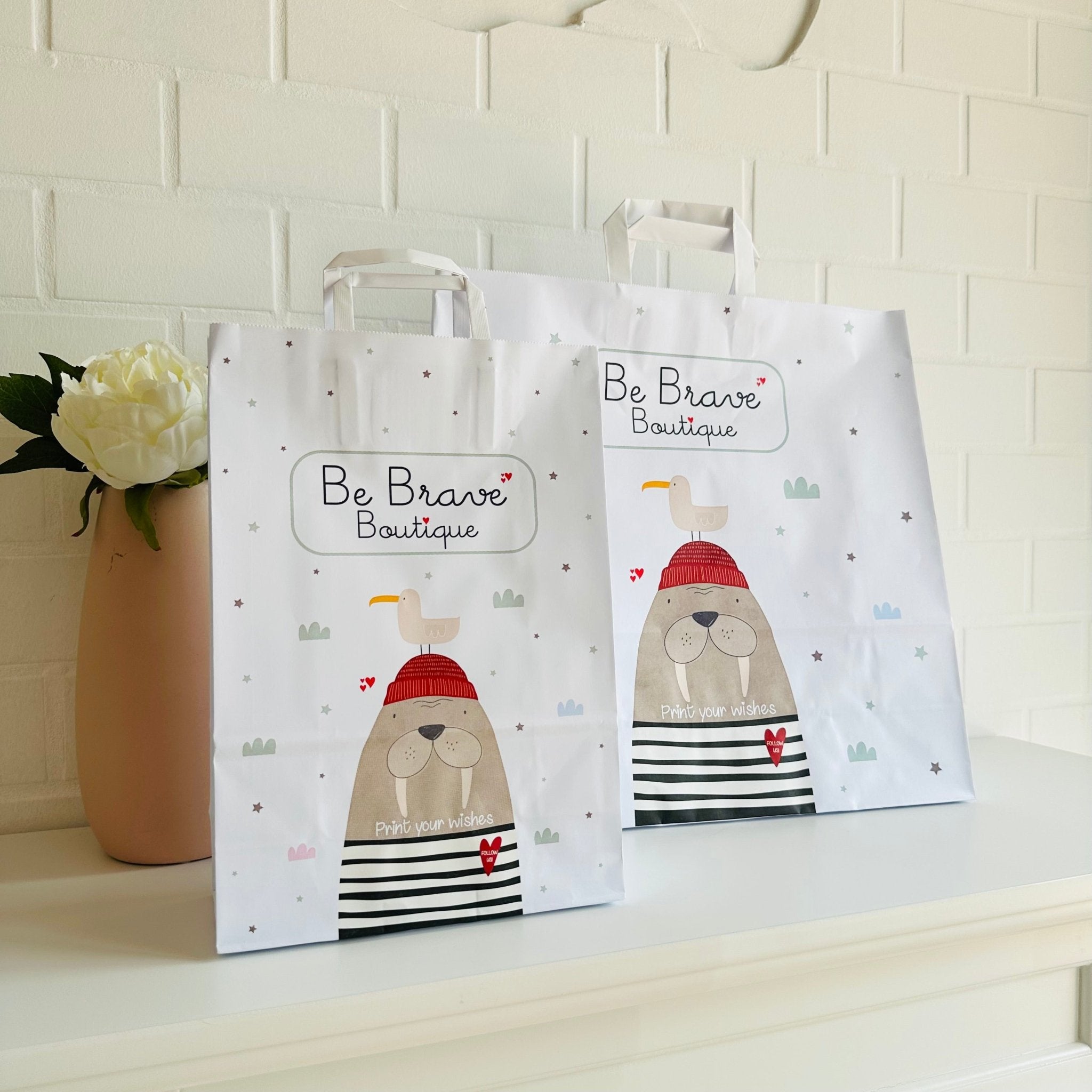 Acquista le nostre Borse per i Tuoi Prodotti/Regali: Disponibili in Due Misure - Be Brave Boutique