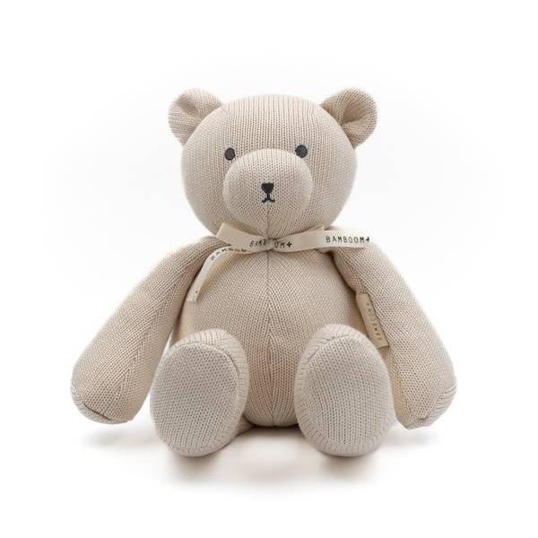Music toy bear knitted - OYSTER GREY 112 - Be Brave Boutique