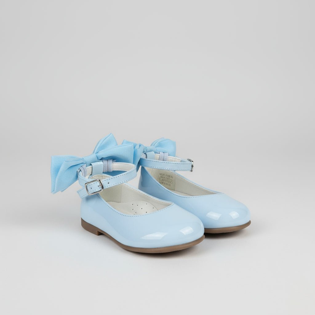 ANDANINES Ballerine Eleganti con fiocco dietro Azzurre e plantare anatomico - Be Brave Boutique