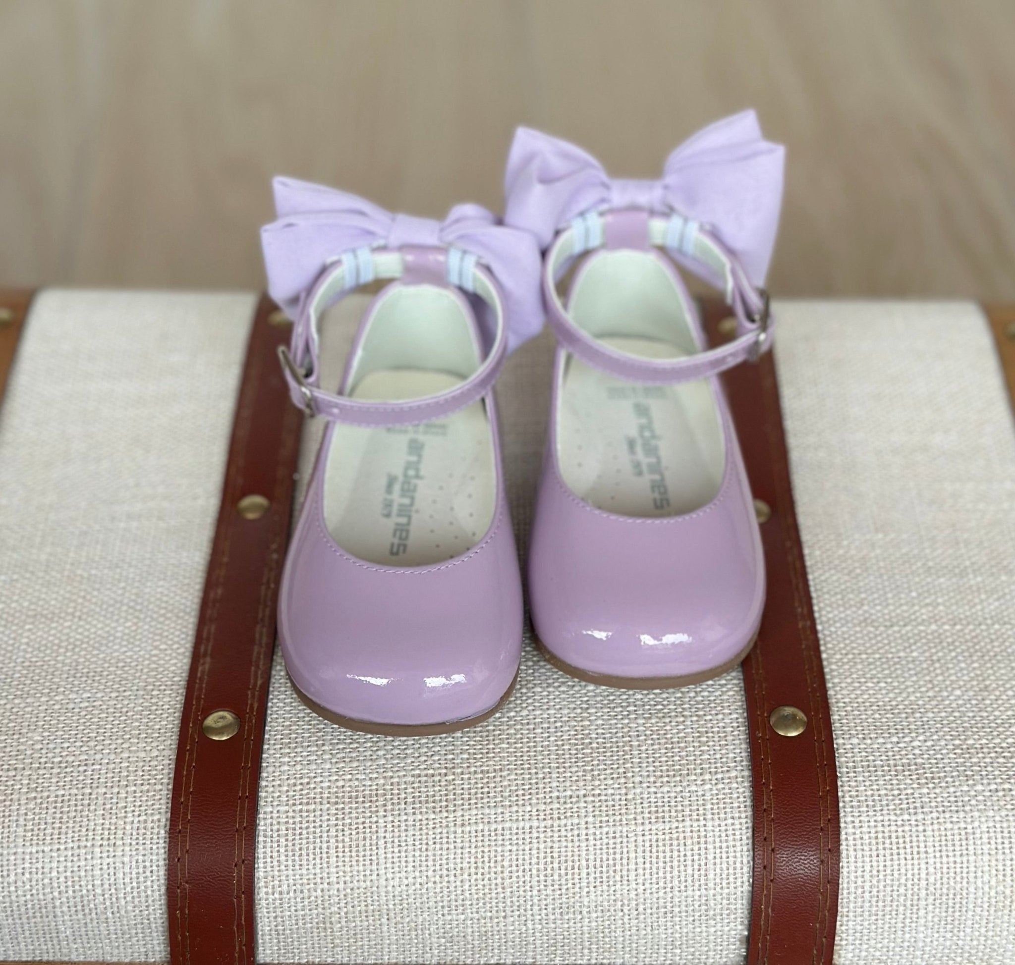 ANDANINES Ballerine eleganti con fiocco Lavanda e plantare anatomico - Be Brave Boutique