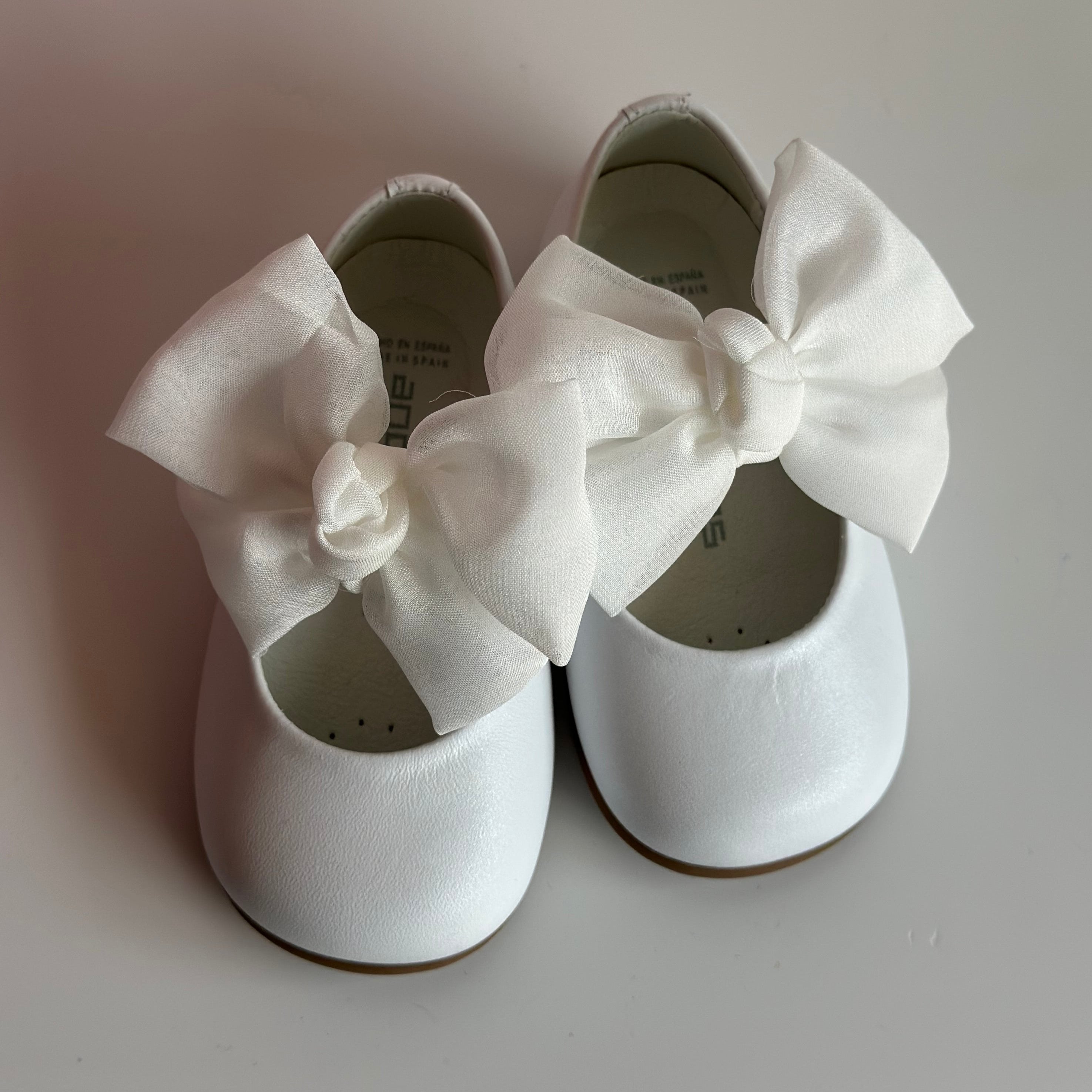 ANDANINES Ballerine Bianco eleganti con fiocco e plantare anatomico - Be Brave Boutique
