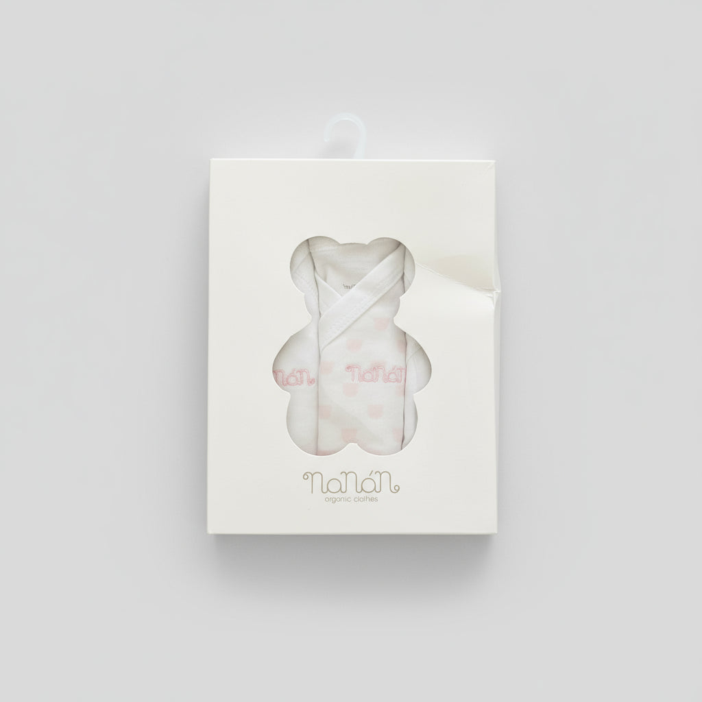 Set 3 body neonato Nanán in cotone organico – morbidi e delicati sulla pelle - Be Brave Boutique