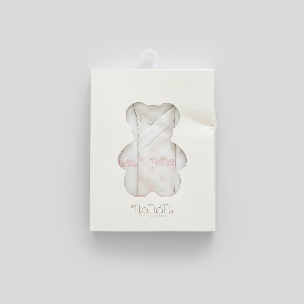 Set 3 body neonato Nanán in cotone organico – morbidi e delicati sulla pelle - Be Brave Boutique