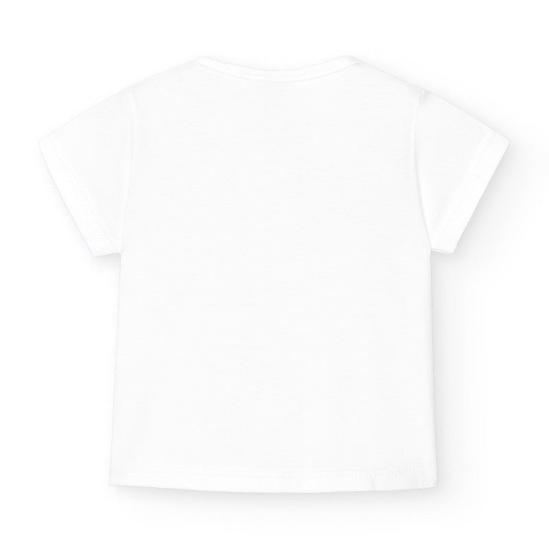 Tshirt basica Bimbo con taschino e iniziali - Be Brave Boutique