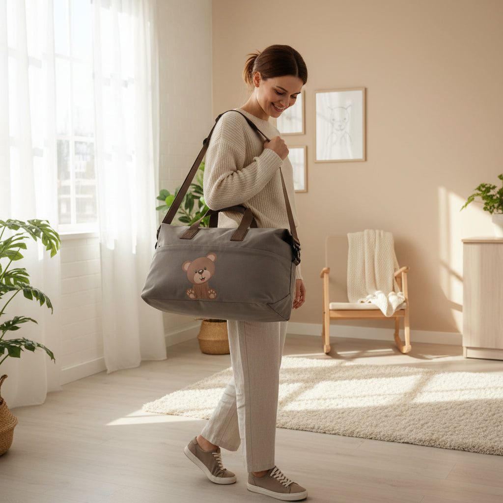 Borsa Multifunzionale adattabile al Passeggino e Personalizzabile Orsetto