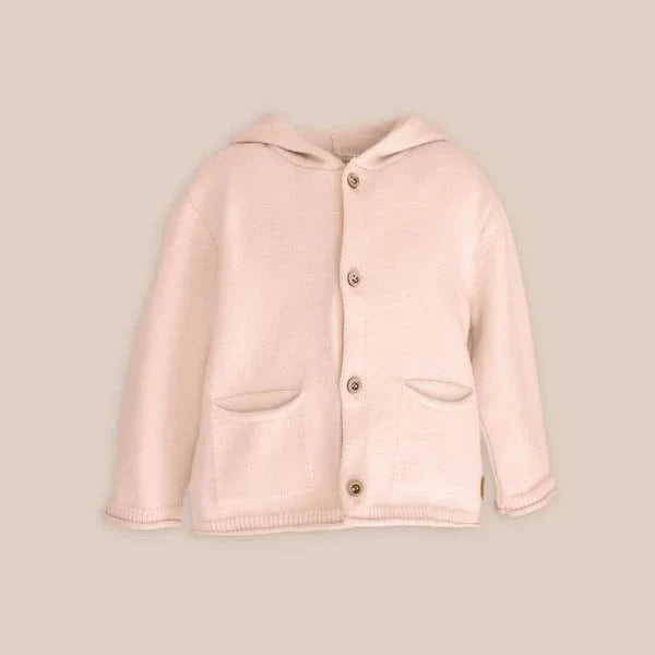 Hooded cardigan con orecchie - ROSA 04 - Be Brave Boutique