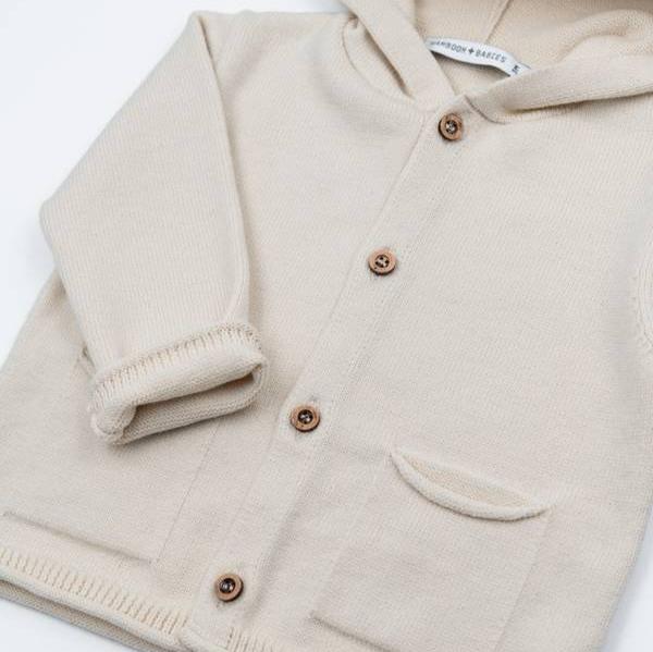 Hooded cardigan con orecchie - SAND 10 - Be Brave Boutique