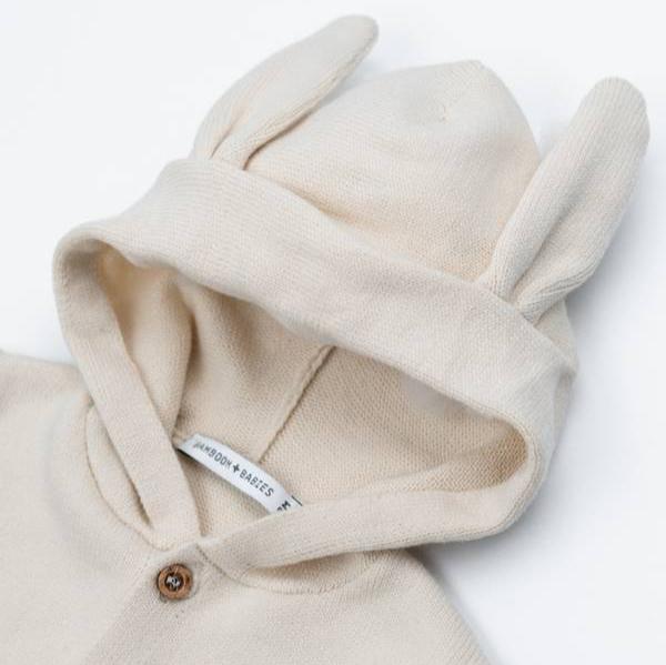 Hooded cardigan con orecchie - SAND 10 - Be Brave Boutique