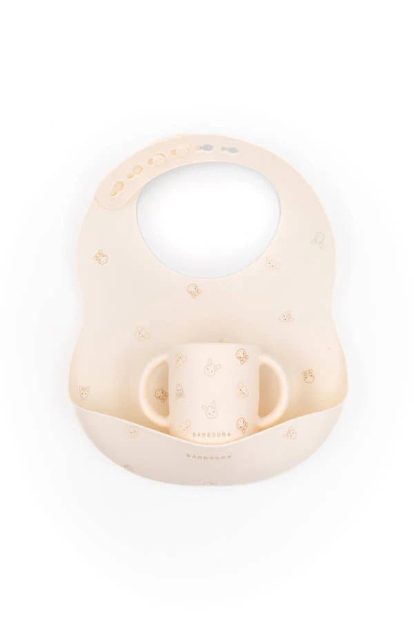 Bavaglino in silicone e tazza - ANIMAL FRIENDS 236 - Be Brave Boutique