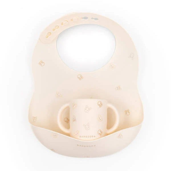 Bavaglino in silicone e tazza - ANIMAL FRIENDS 236 - Be Brave Boutique