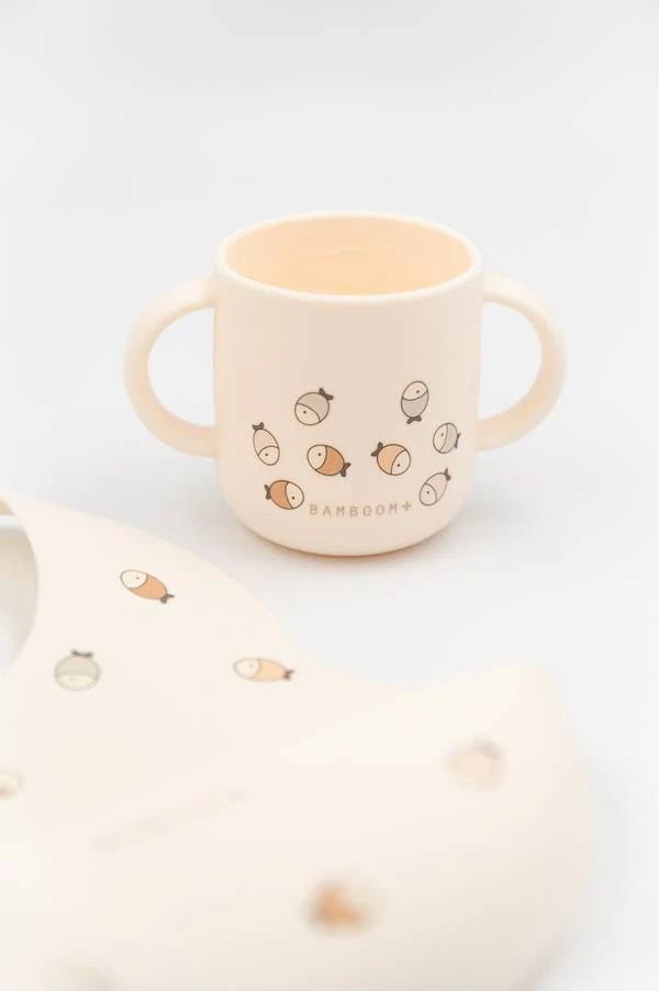 Bavaglino in silicone e tazza - FISHES 242 - Be Brave Boutique