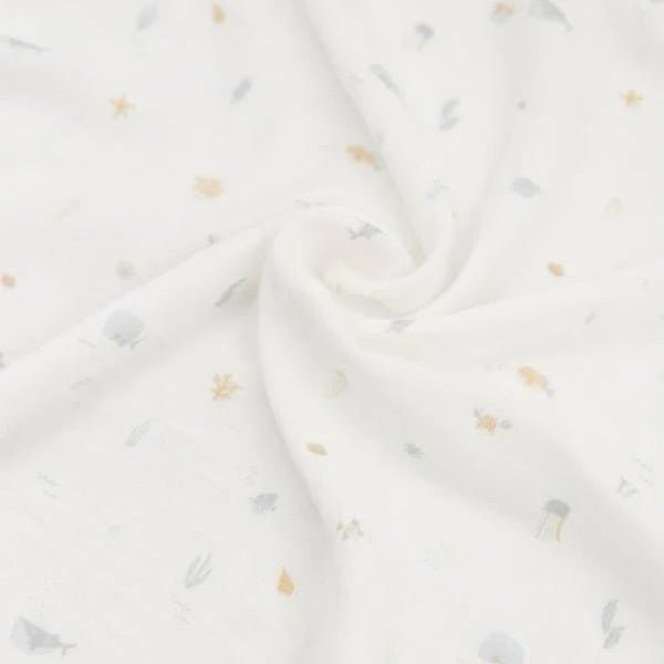 Swaddle M 3 pack 70x70cm - PRINT SEALIFE 326 - Be Brave Boutique