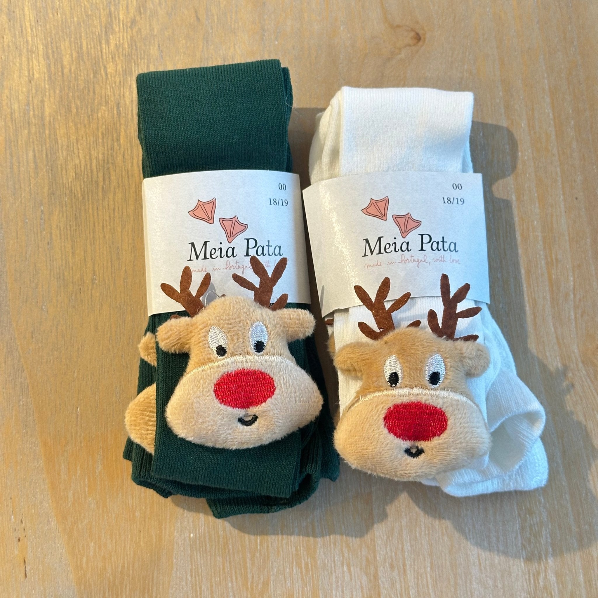 Calzamaglia Natalizia per bambini con Renna Meia Pata - Be Brave Boutique