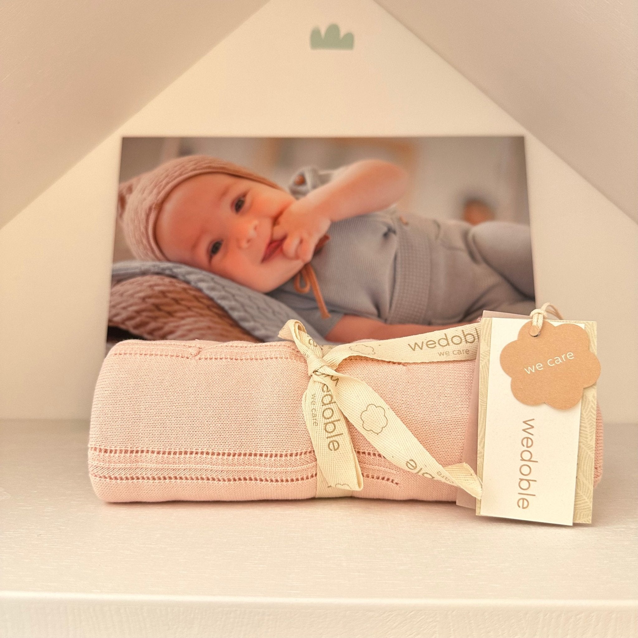 Copertina in cotone organico Soft Touch Rosa - Be Brave Boutique