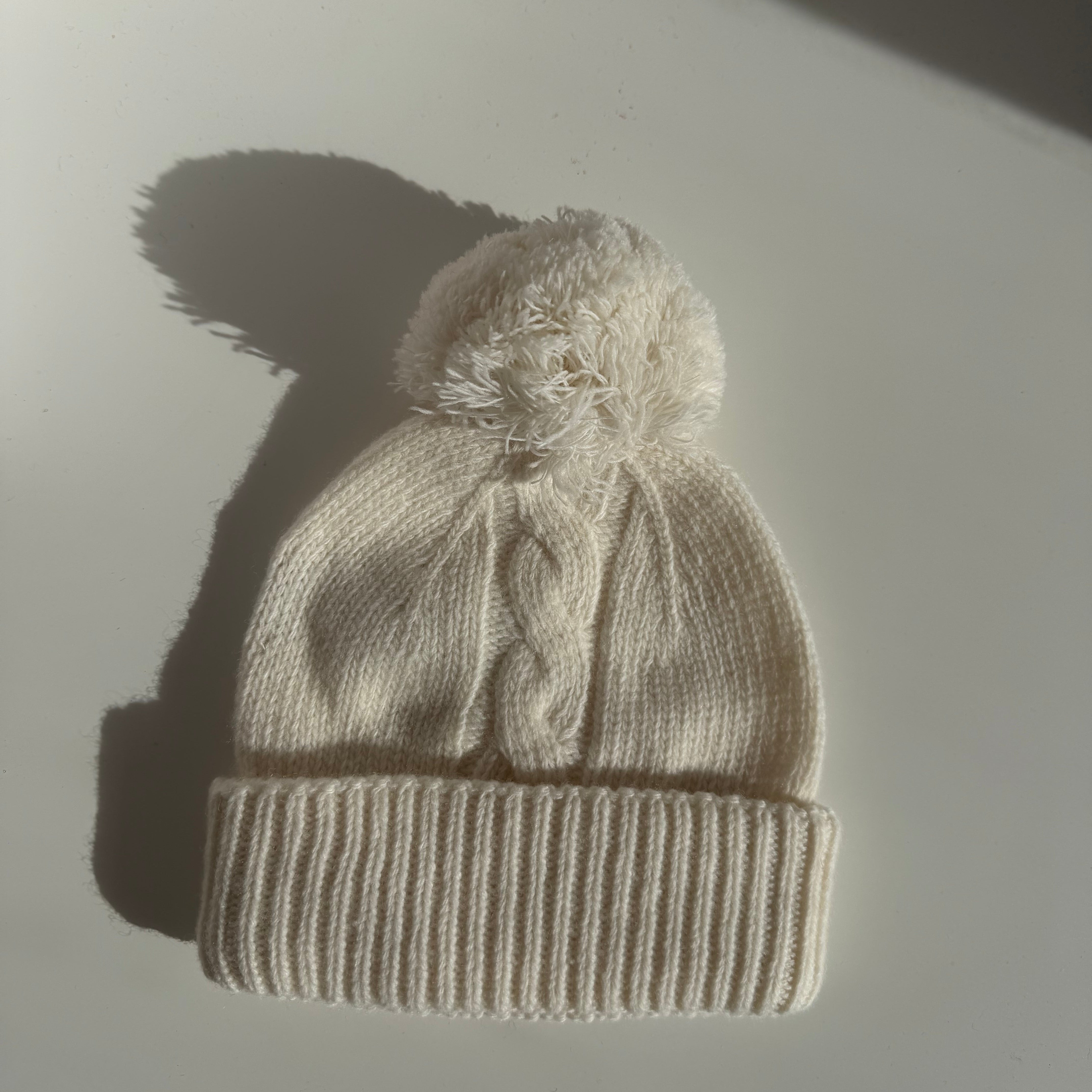 Cappello in Lana Bianco Perla Wedoble