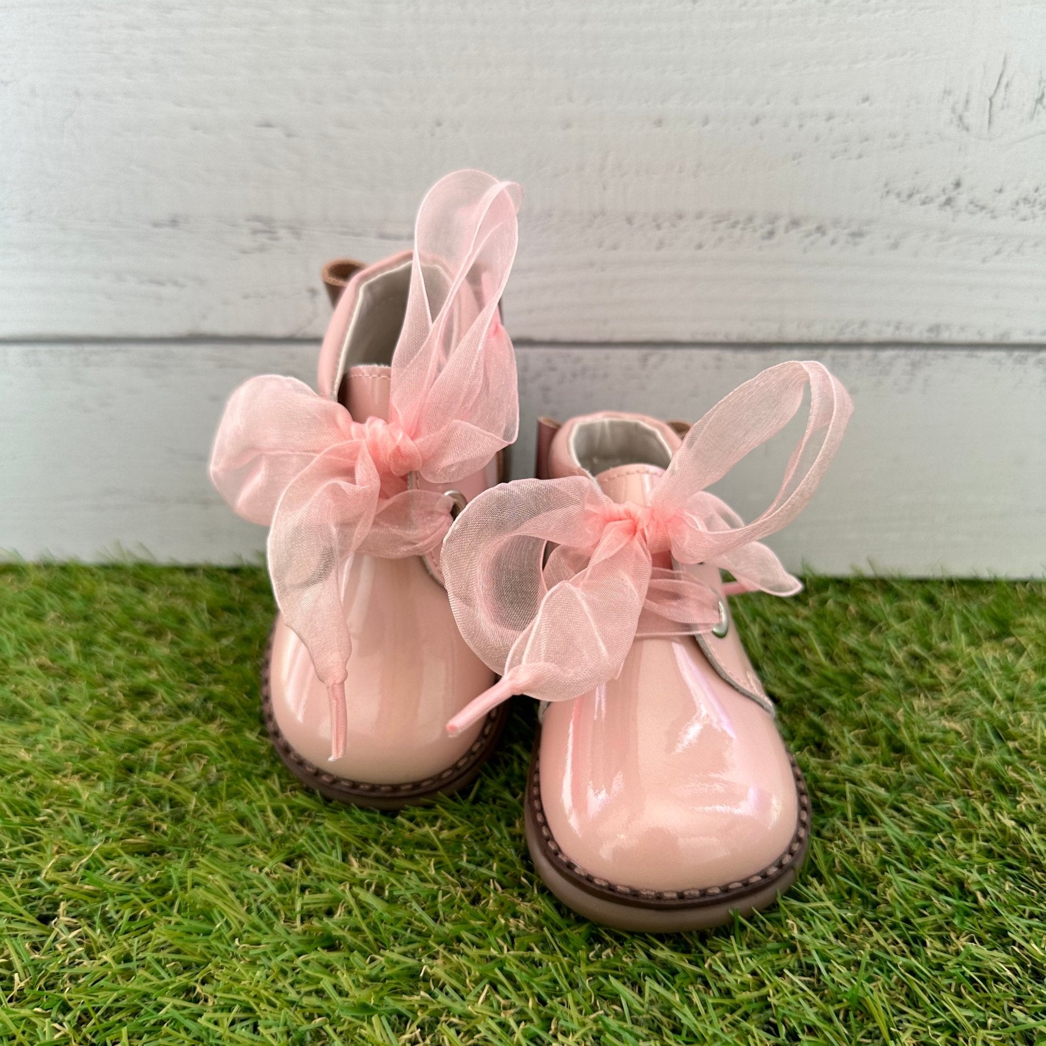 ANDANINES stivaletto in pelle Rosa Lucido con plantare anatomico - Be Brave Boutique