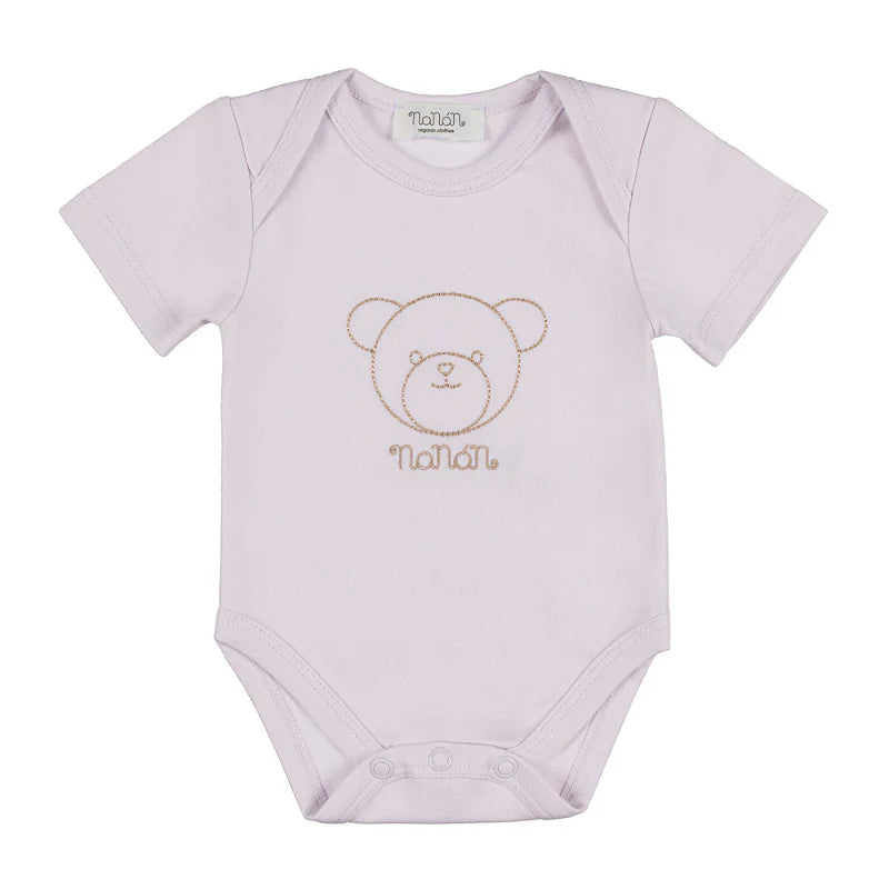 Body Nanan Rosa con Orsetto ricamato - Be Brave Boutique