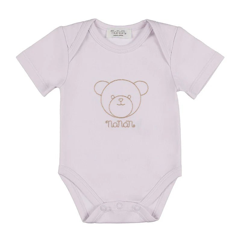 Body Nanan Rosa con Orsetto ricamato - Be Brave Boutique