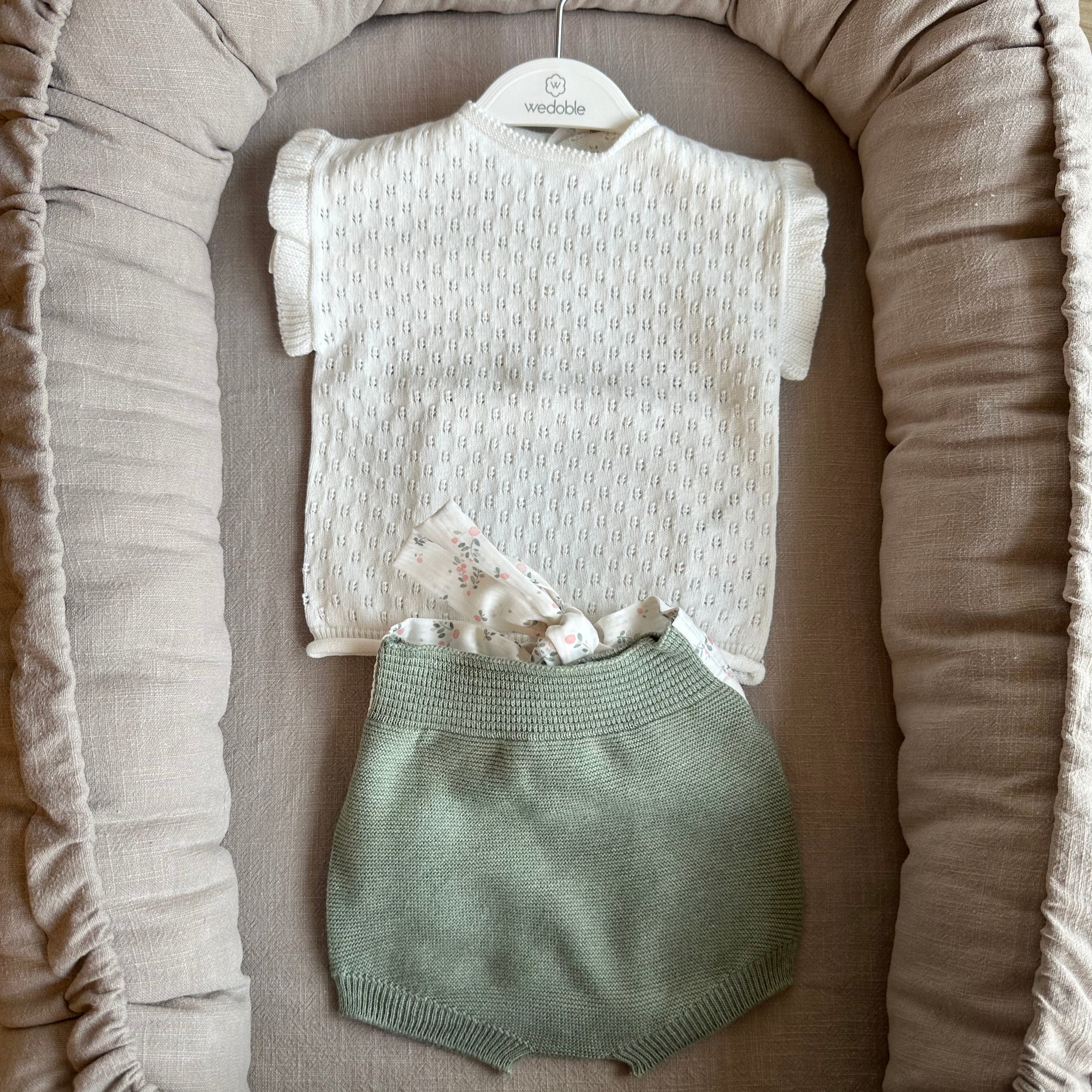 T-shirt in Maglia Fine con Maniche Volant – Wedoble - Be Brave Boutique