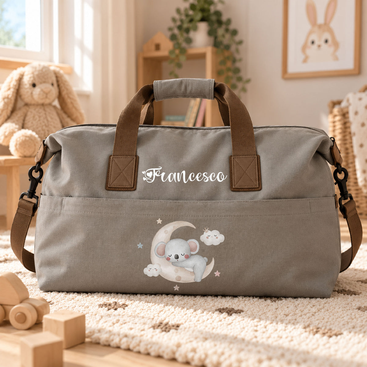 Multifunctional Stroller Bag, Customizable Bear Design