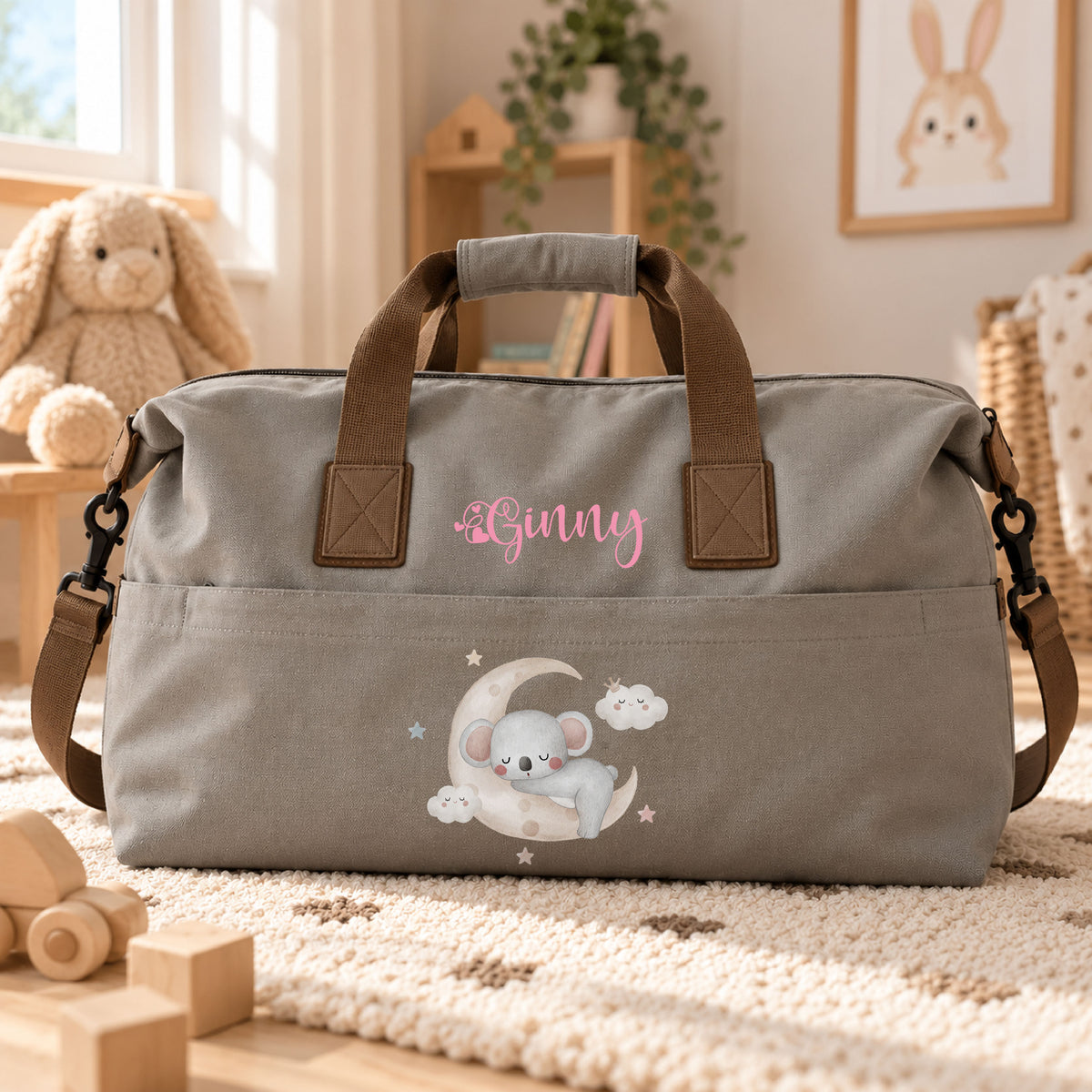 Multifunctional Stroller Bag, Customizable Bear Design
