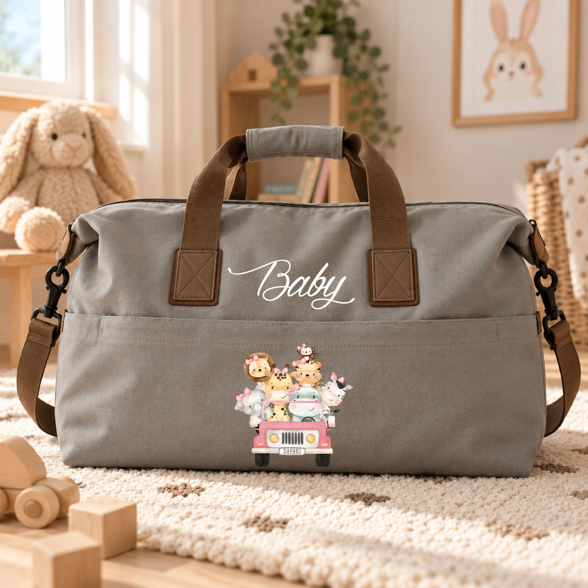Multifunctional Stroller Bag, Customizable Bear Design