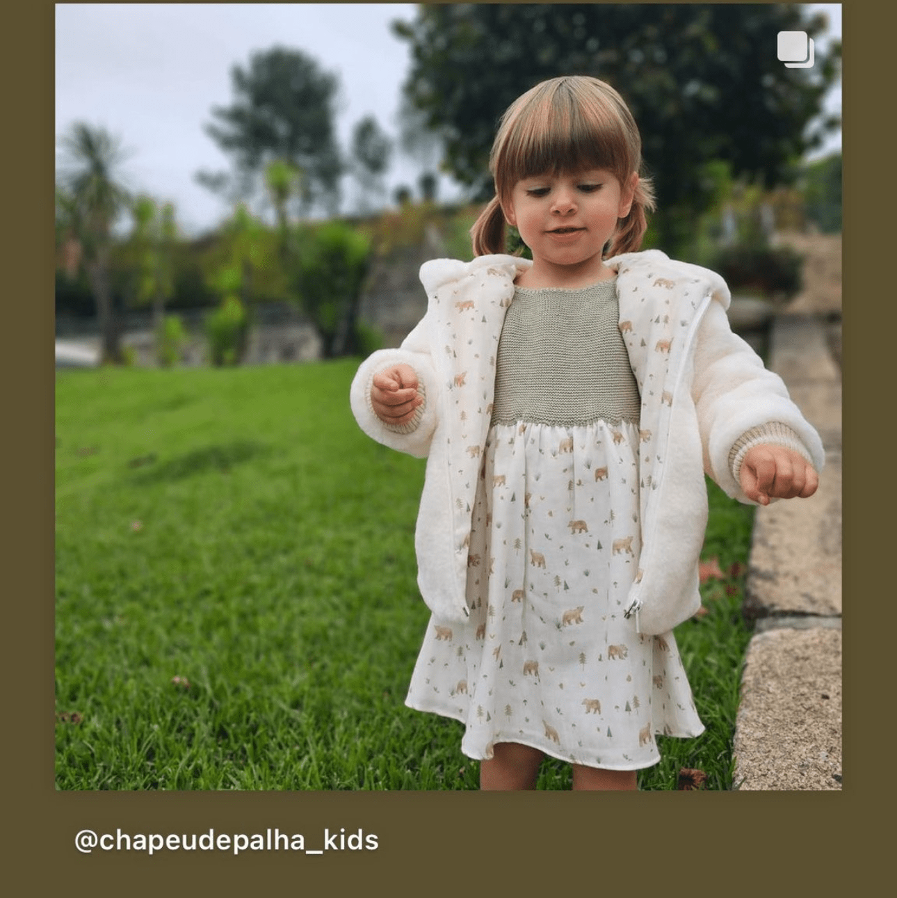 Cappottino Bianco in pelliccia con fodera interna fantasia - Be Brave Boutique