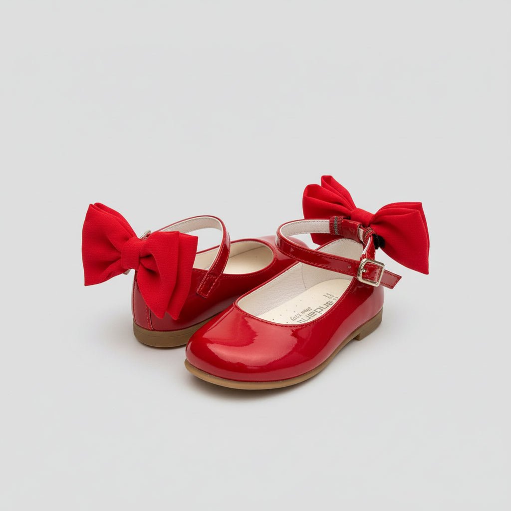 ANDANINES Ballerine eleganti con fiocco Rosso e plantare anatomico - Be Brave Boutique