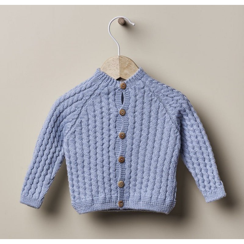 Cardigan in lana a trecce per neonati - Be Brave Boutique