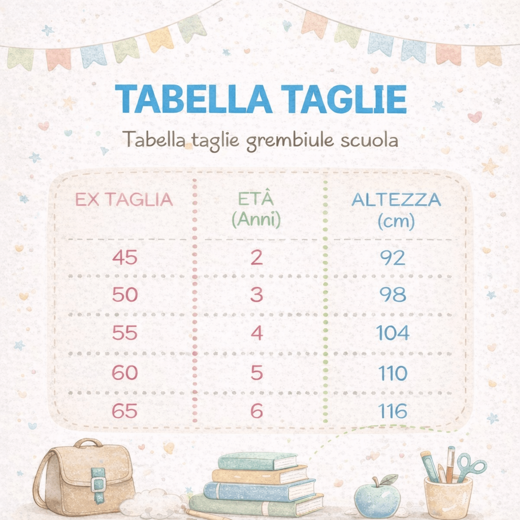 Grembiule Siggi asilo Razzo Personalizzabile con nome