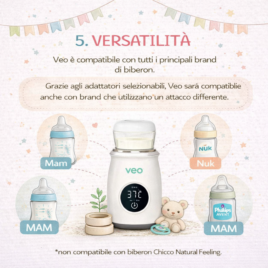 Adattatore MAM per scalda biberon VEO
