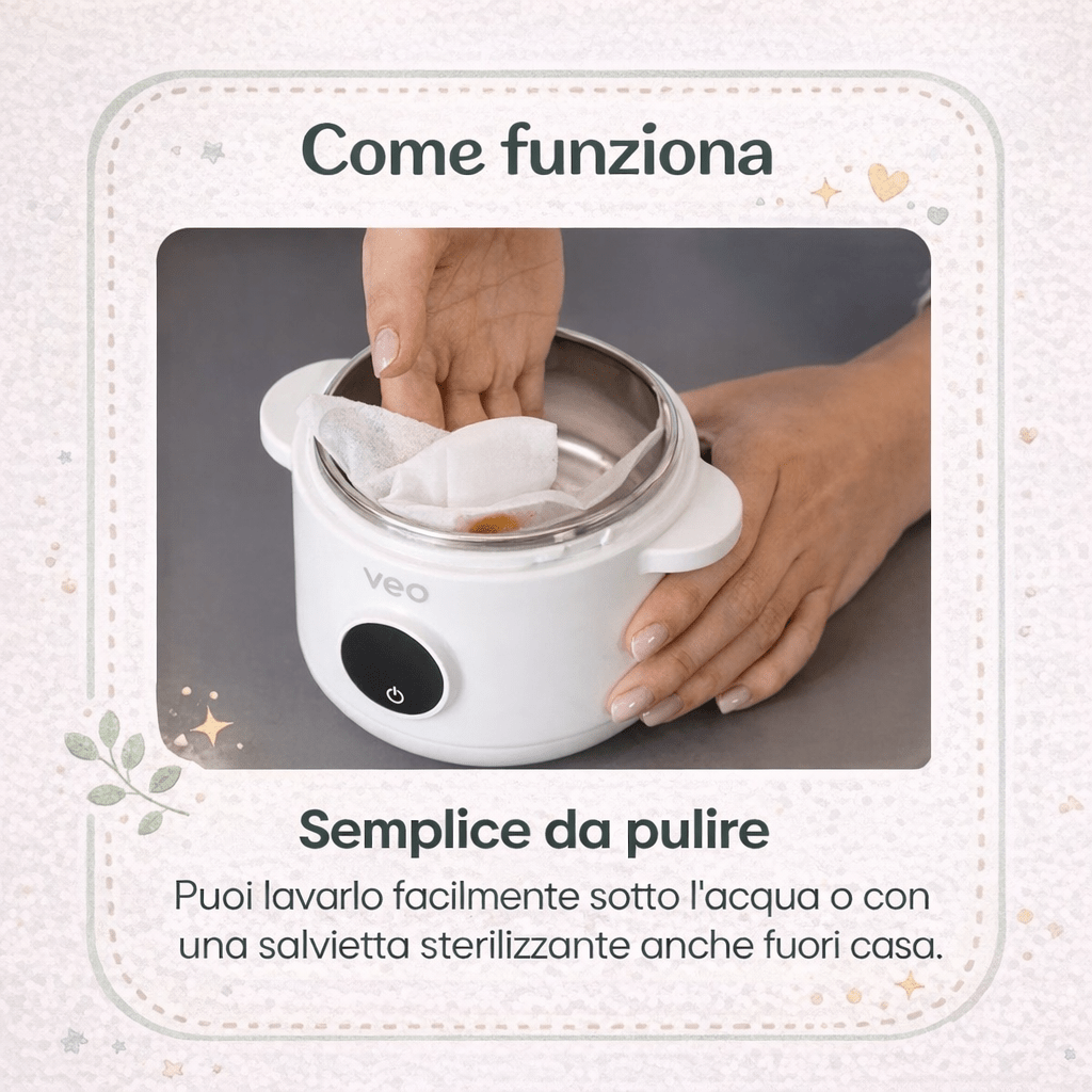 VEO - SCALDA PAPPA PORTATILE A BATTERIA CON OMAGGIO*