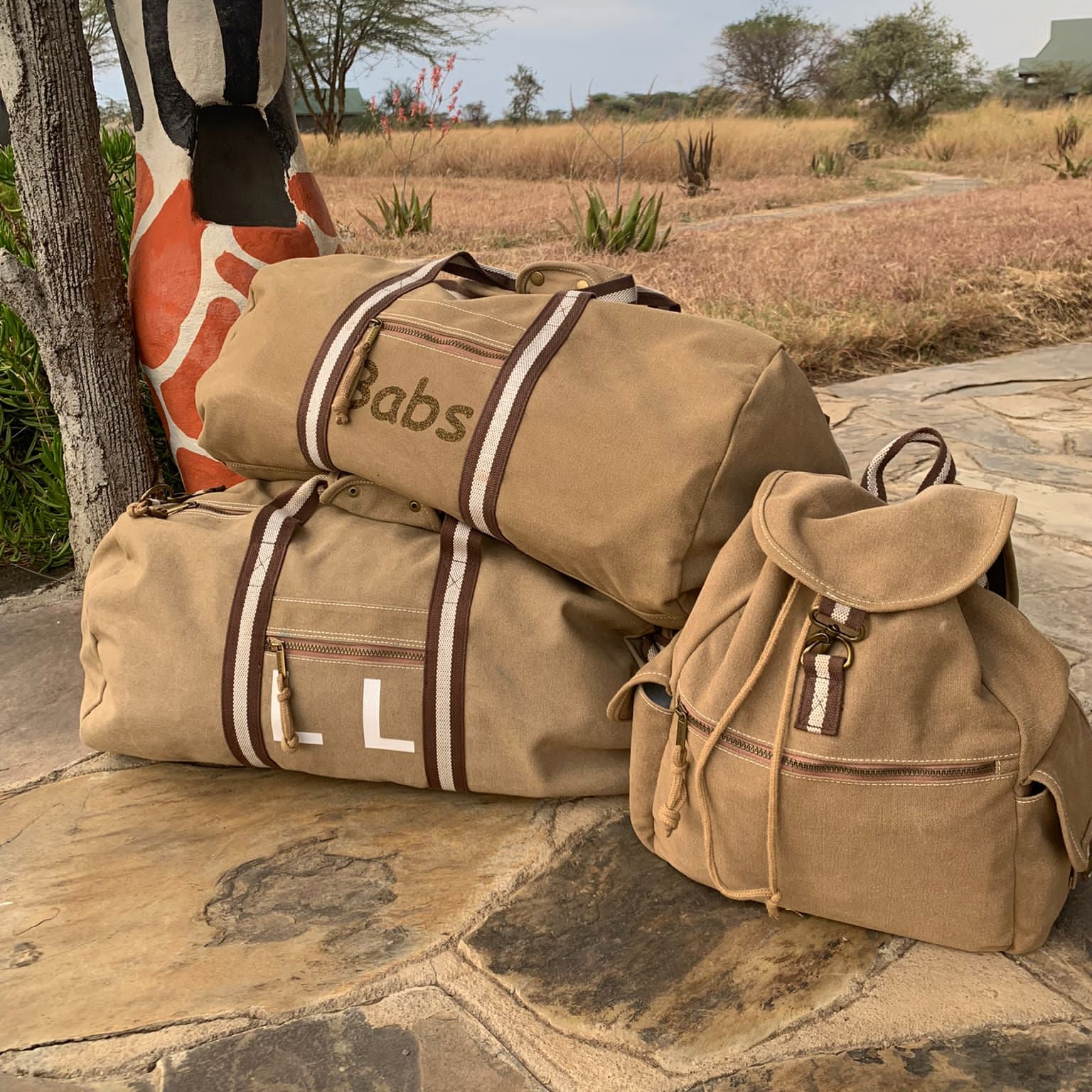 Zaino vintage unisex in cotone canvas personalizzabile - Be Brave Boutique