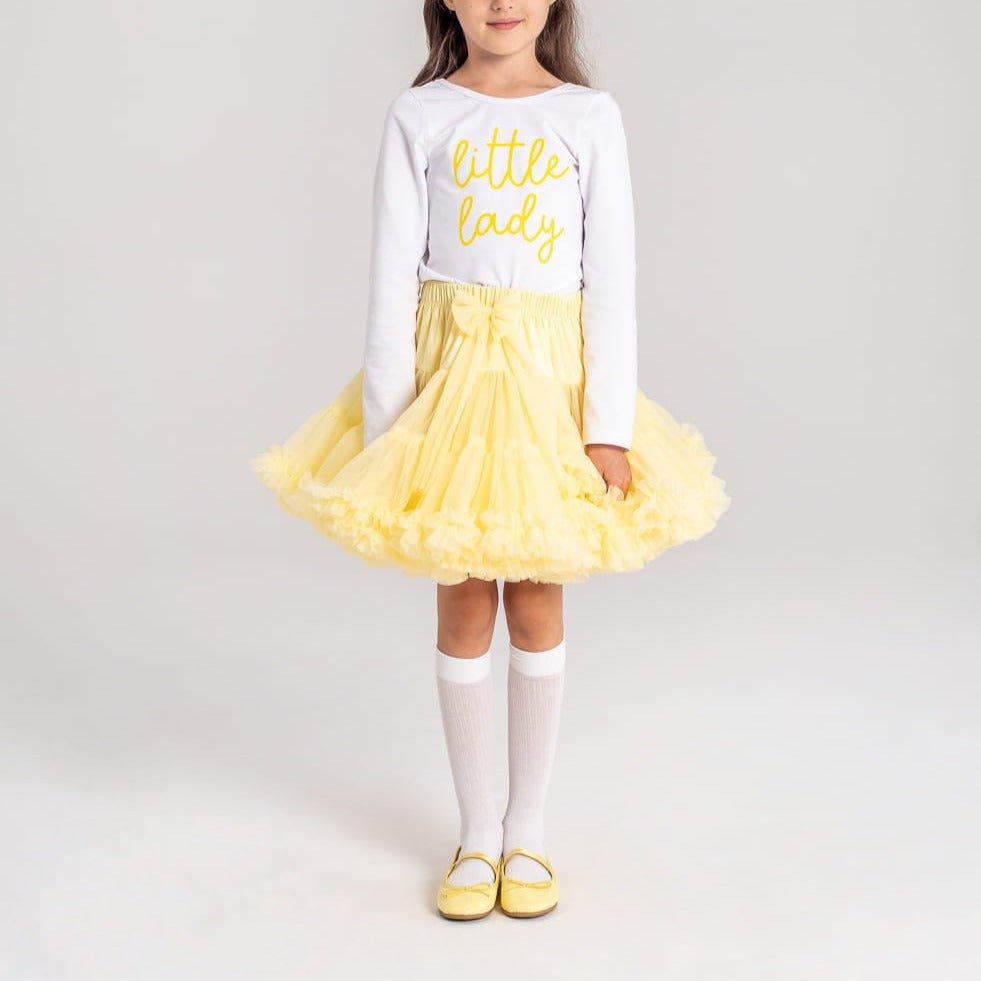 Gonna Ampia in Tulle Giallo - Be Brave Boutique