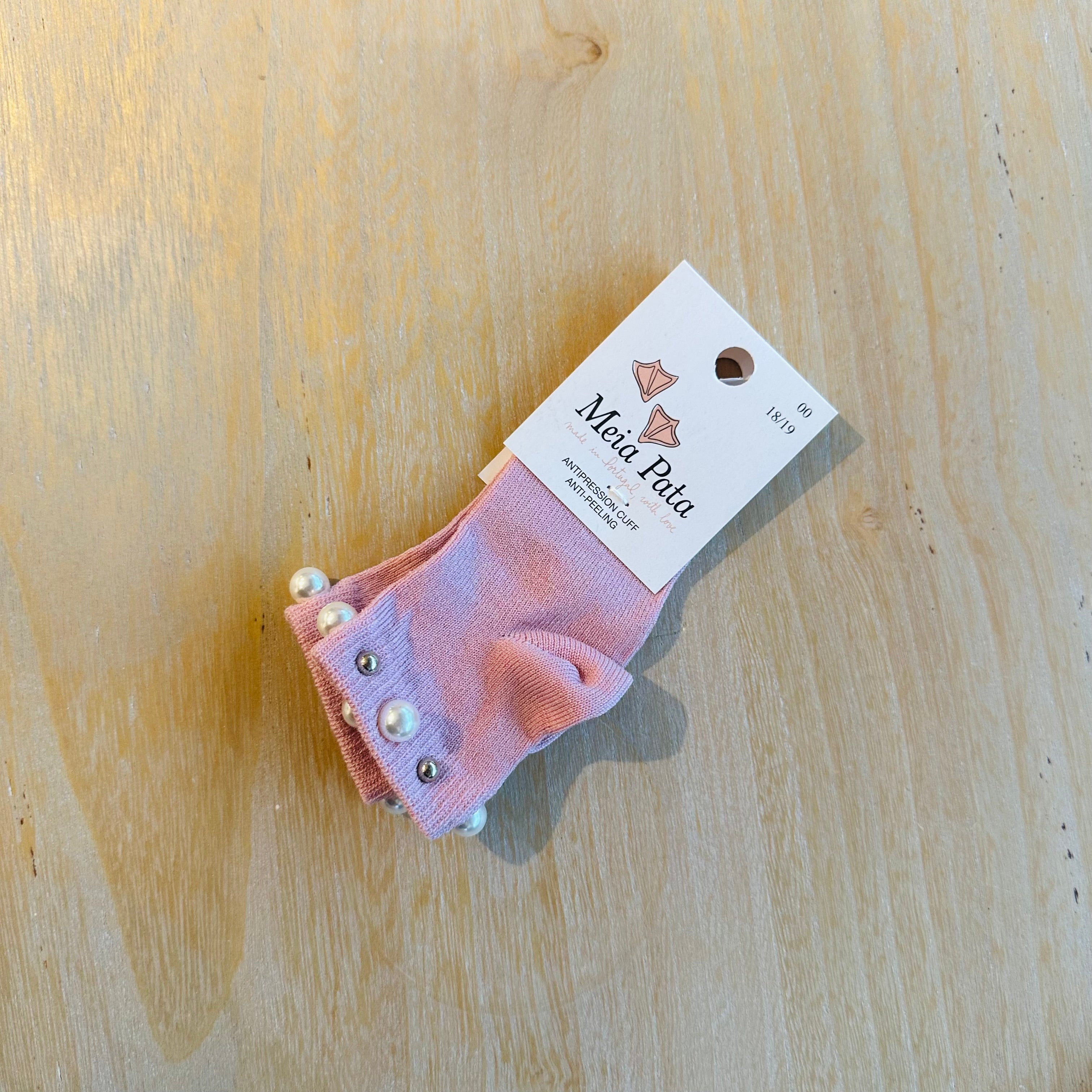 Calze Basse bimba con perline in cotone Meia Pata - Be Brave Boutique