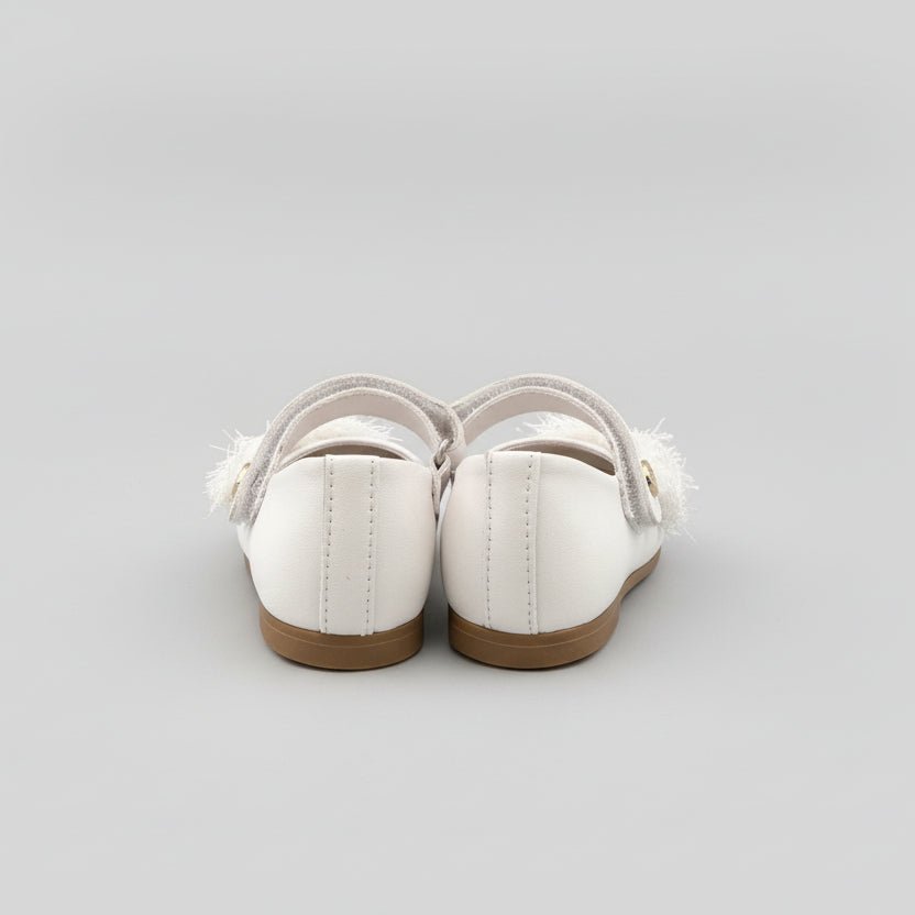 ANDANINES Ballerine eleganti Bianco con fiori e plantare anatomico - Be Brave Boutique