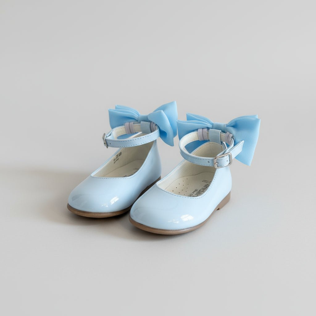 ANDANINES Ballerine Eleganti con fiocco dietro Azzurre e plantare anatomico - Be Brave Boutique