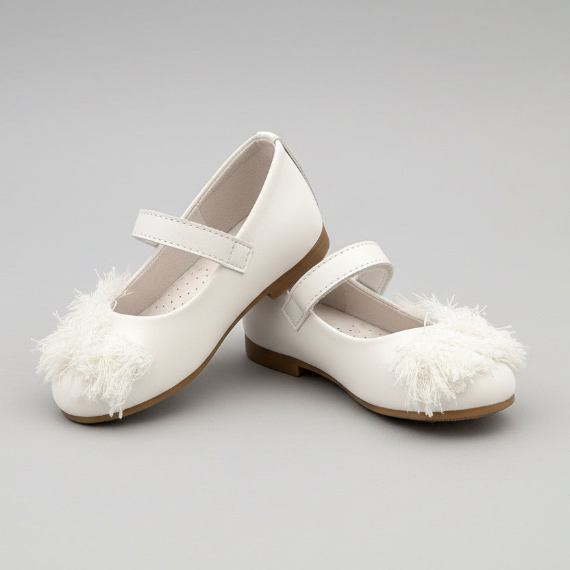 ANDANINES Ballerine eleganti Bianco con fiori e plantare anatomico - Be Brave Boutique