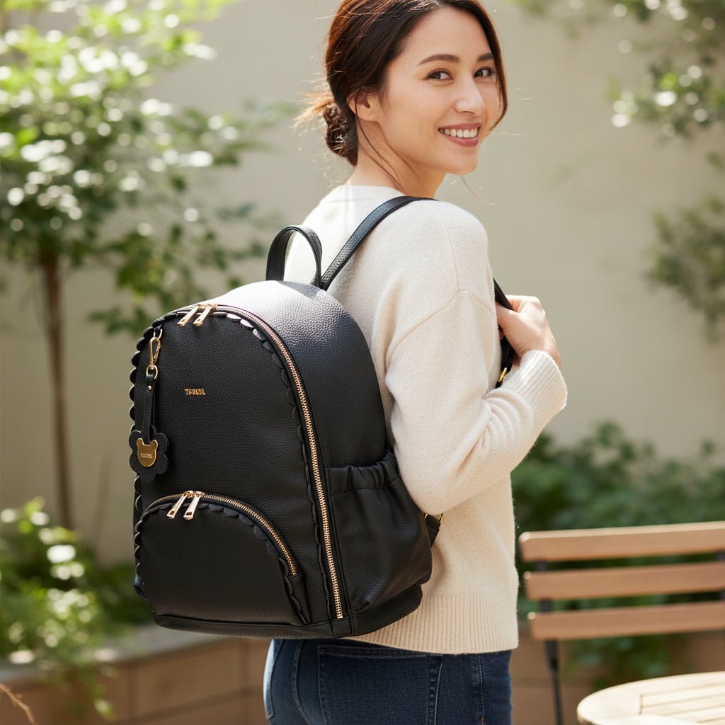 Zaino con fasciatoio Nero Nanan con Omaggio - Be Brave Boutique