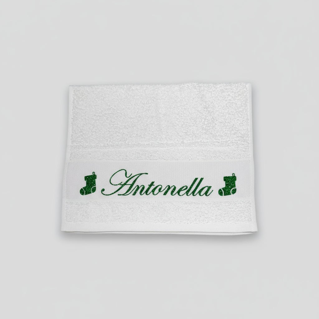 Asciugamani Natalizio personalizzato idea regalo Natale - Be Brave Boutique