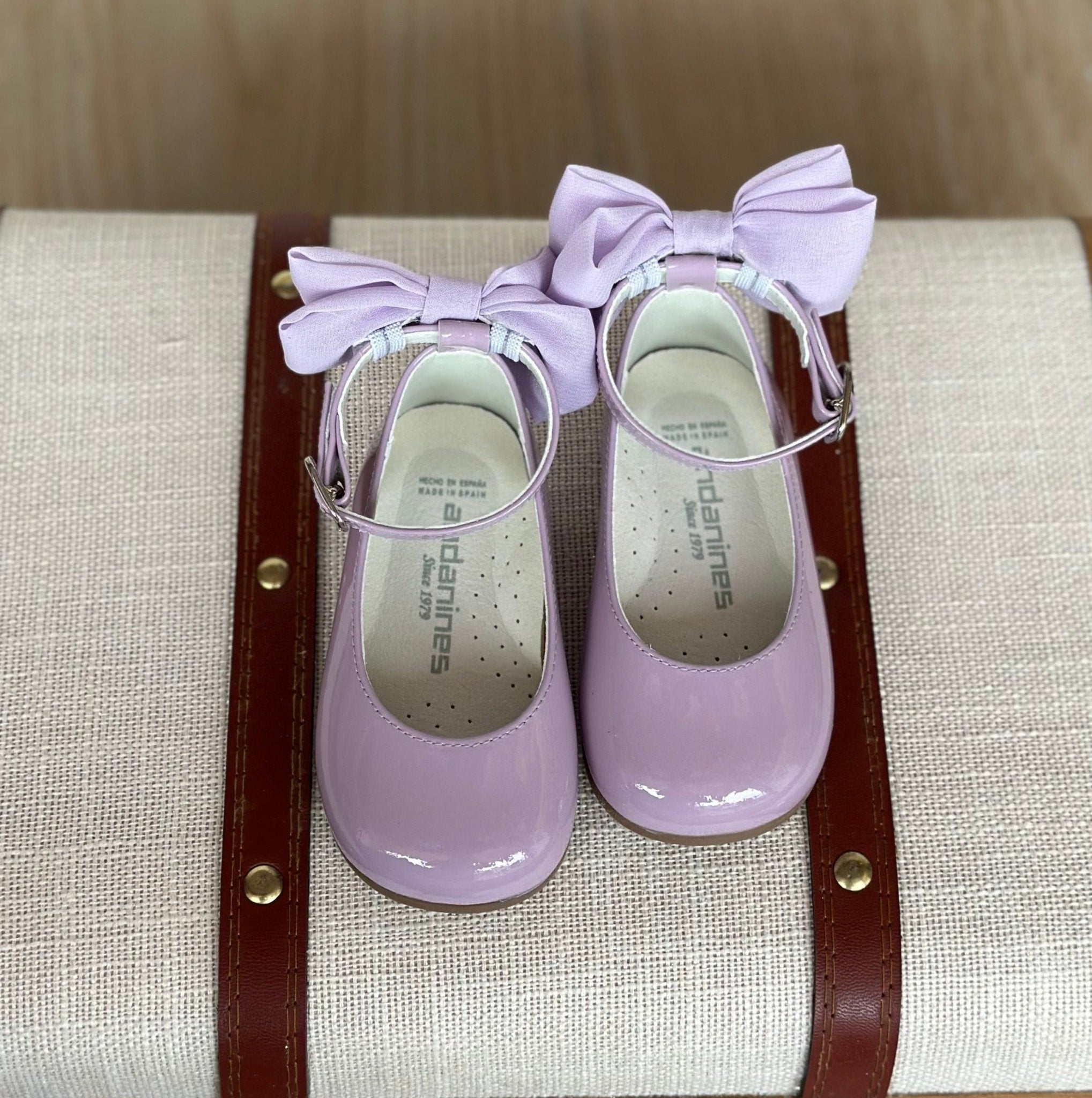 ANDANINES Ballerine eleganti con fiocco Lavanda e plantare anatomico - Be Brave Boutique