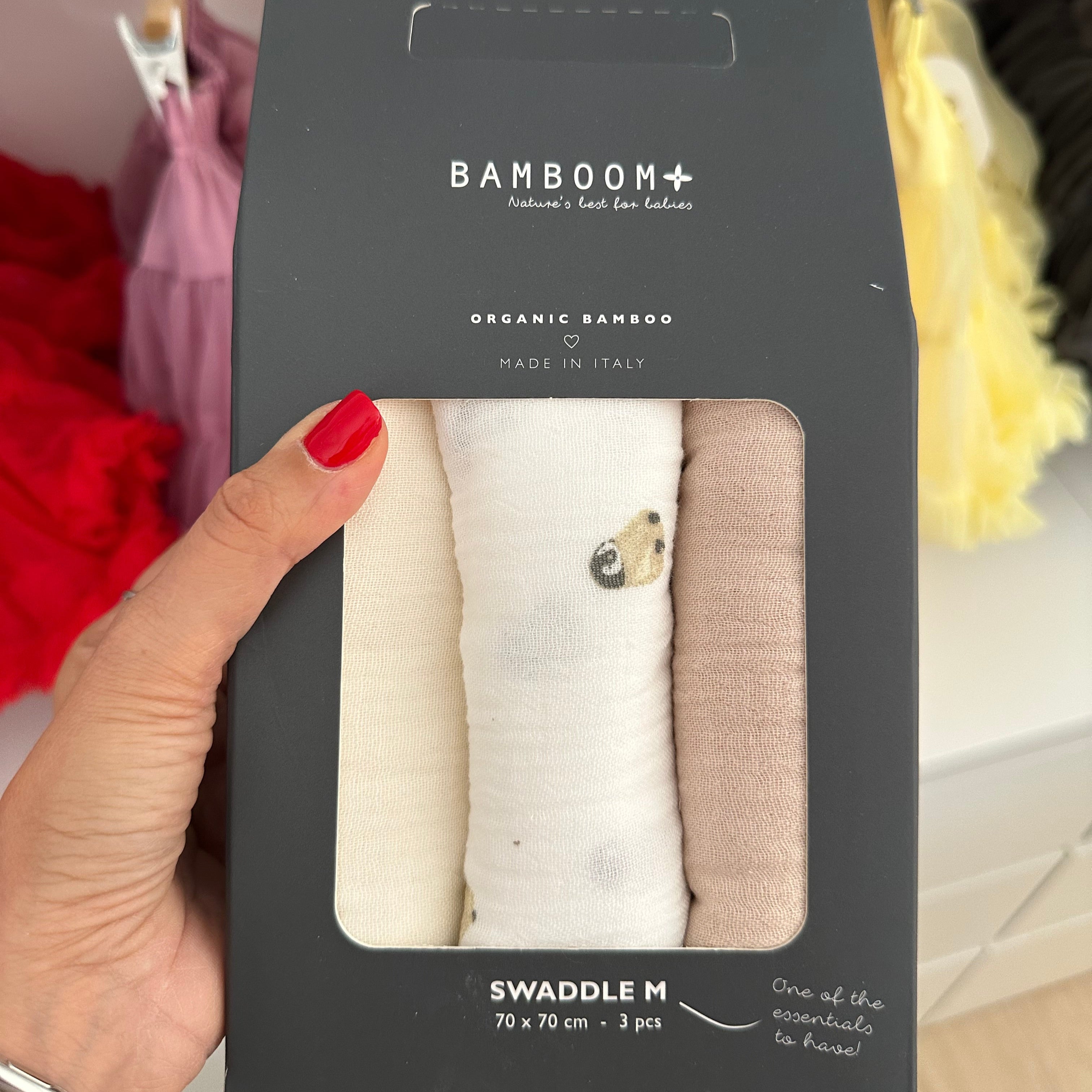 Swaddle Muslin Medium multi-uso 70x70cm 3-Pack - Penguins/Offwhite/Sand - Be Brave Boutique