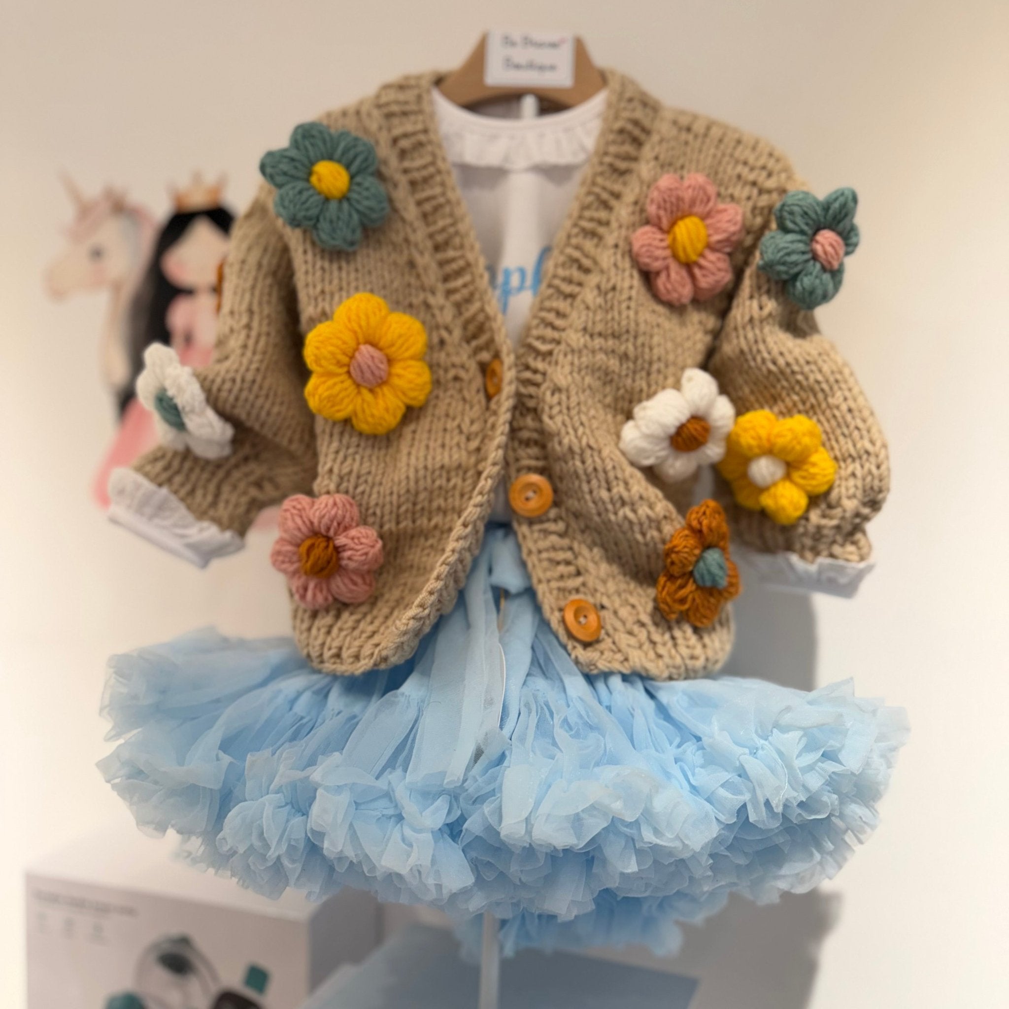 Gonna Tulle Vaporosa - Perfetta per Festa di Compleanno Baby Blue