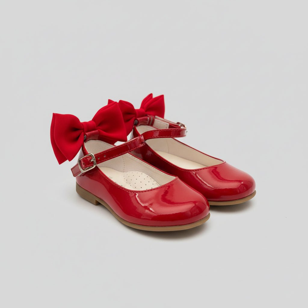 ANDANINES Ballerine eleganti con fiocco Rosso e plantare anatomico - Be Brave Boutique