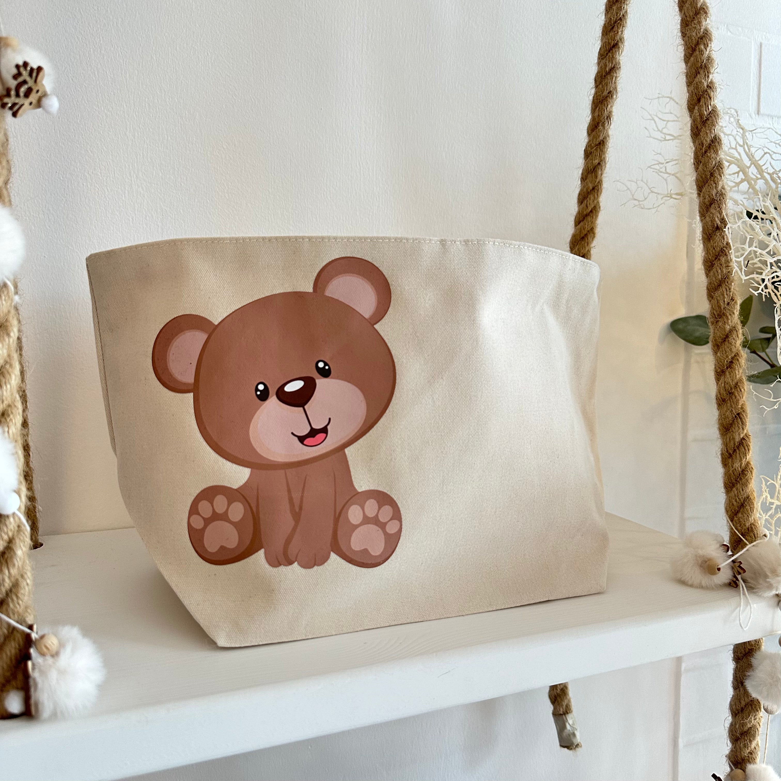 Porta Pannolini cremine personalizzato Orsetto - Be Brave Boutique