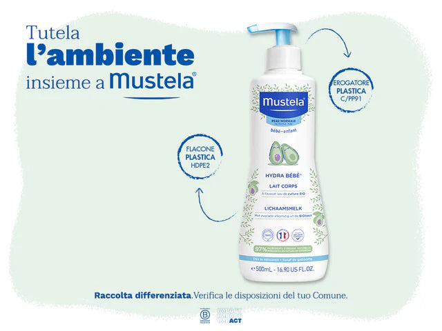 Mustela Hydra Bébé Latte Corpo Pelle Normale 500ml